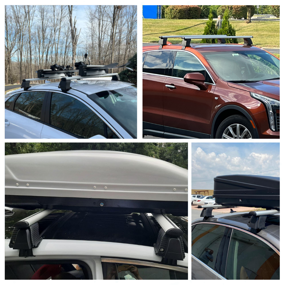 Roof Rack Crossbars for Subaru WRX 2015-2021 Fits Naked Roof - Silver