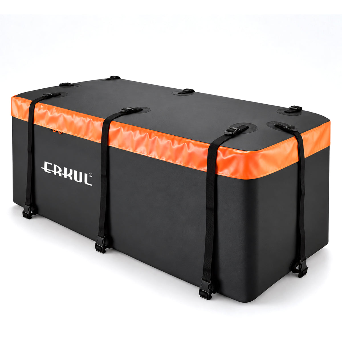 ERKUL TrekHaul 15 Cu Ft Hitch Cargo Bag, Weather-Shield PVC, 6 Straps