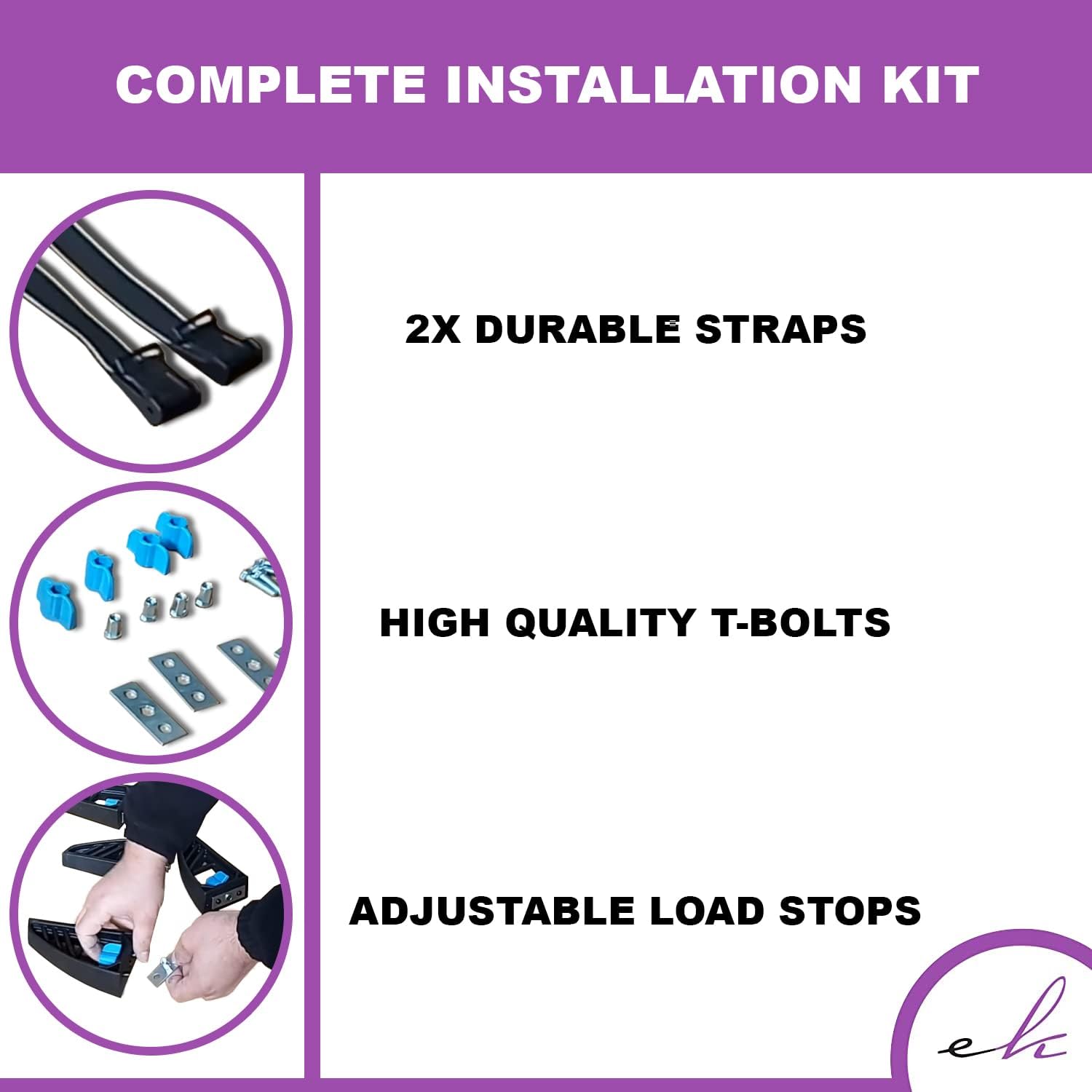 Adjustable Load Stops for Roof Rack Cross Bars | Erkul Auto
