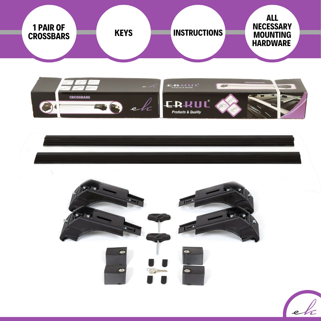 Fits MINI Cooper Countryman 2011-2016 2PCS Roof Rack Cross Bars 165 LBS