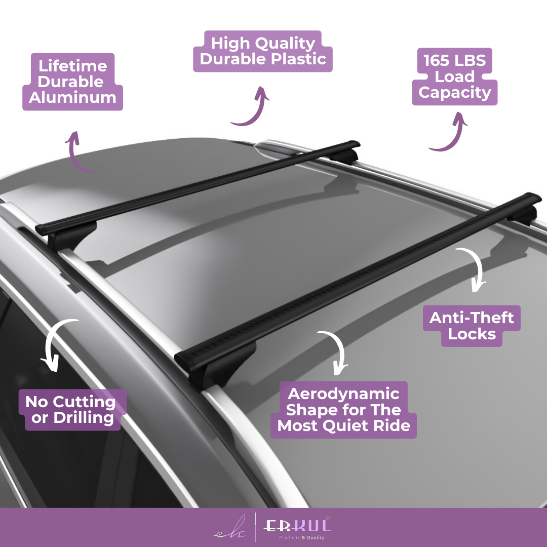 ERKUL Roof Rack Crossbars For CHRYSLER TOWN & COUNTRY 2008-2016
