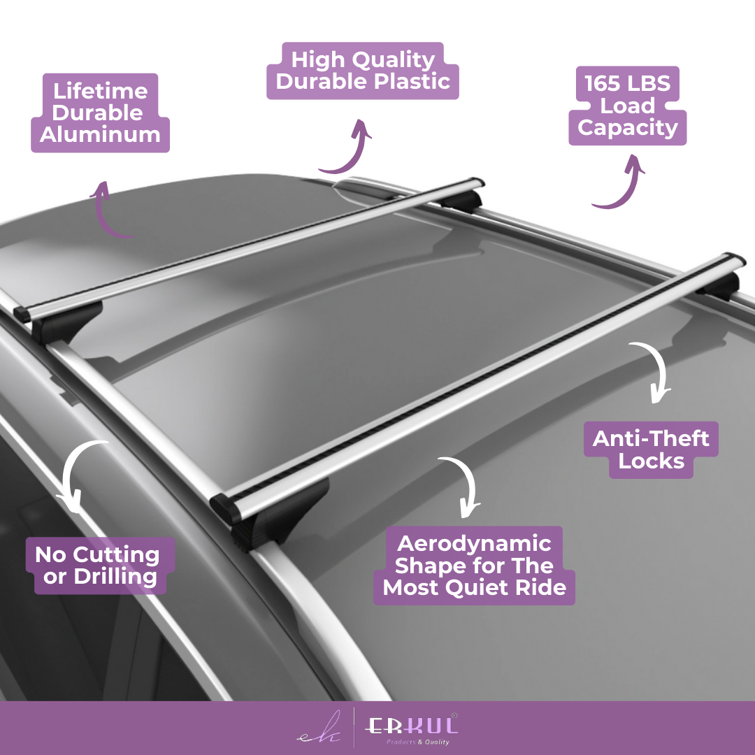 ERKUL Roof Rack Crossbars For CHRYSLER TOWN & COUNTRY 2008-2016