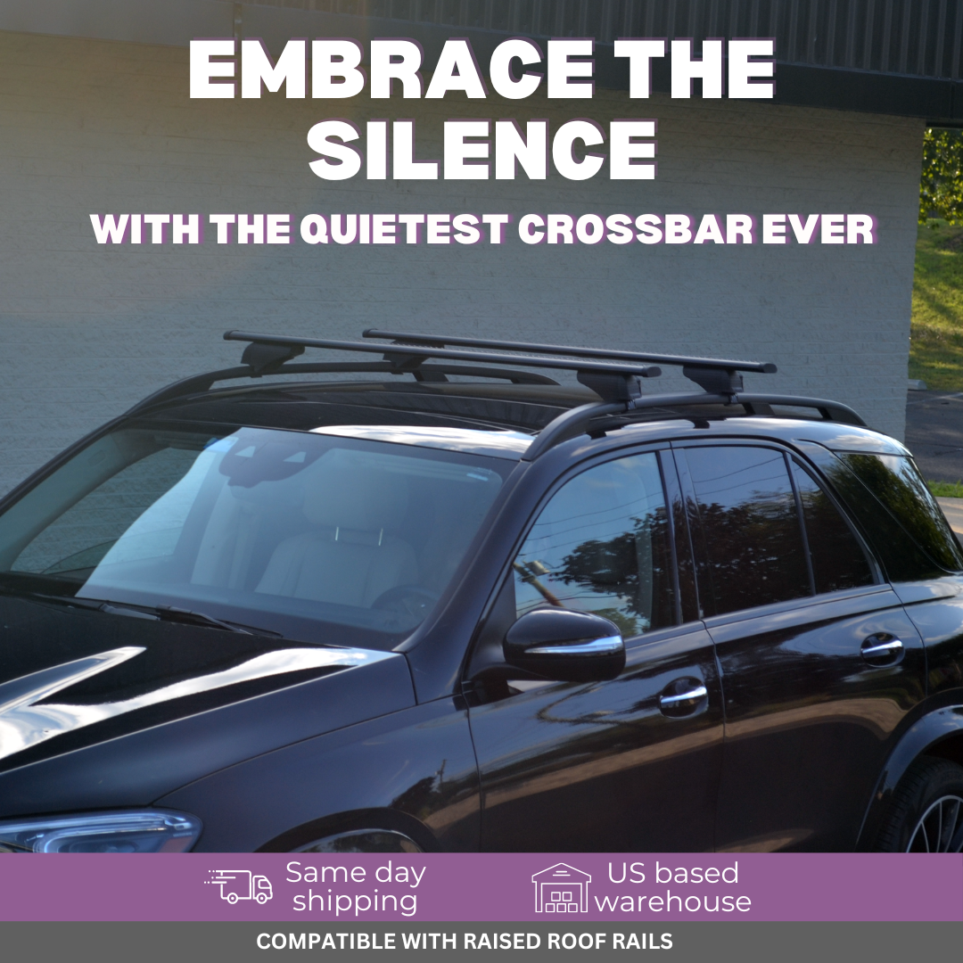 Roof Rack Crossbars for Lexus GX 550 2024-2026 Fits Raised Rails - Silver