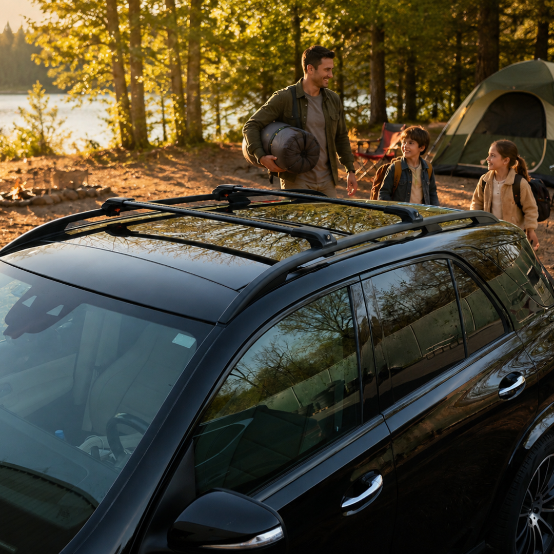 Roof Rack Crossbars for Volkswagen Taos 2022-2026 - Black