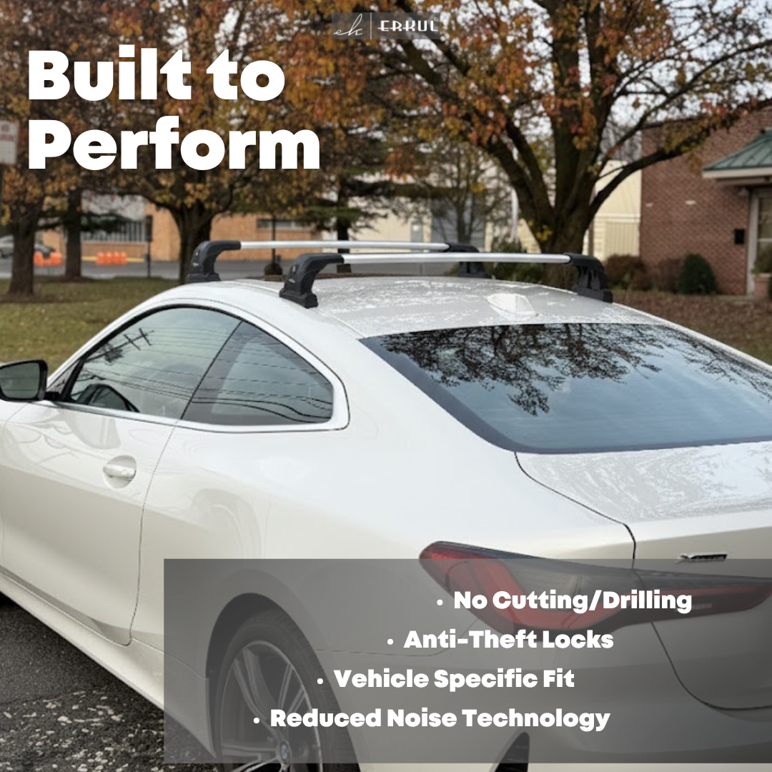 220 lbs Roof Rack Crossbars for BMW 3 Series Sedan 2019-2026 - Silver