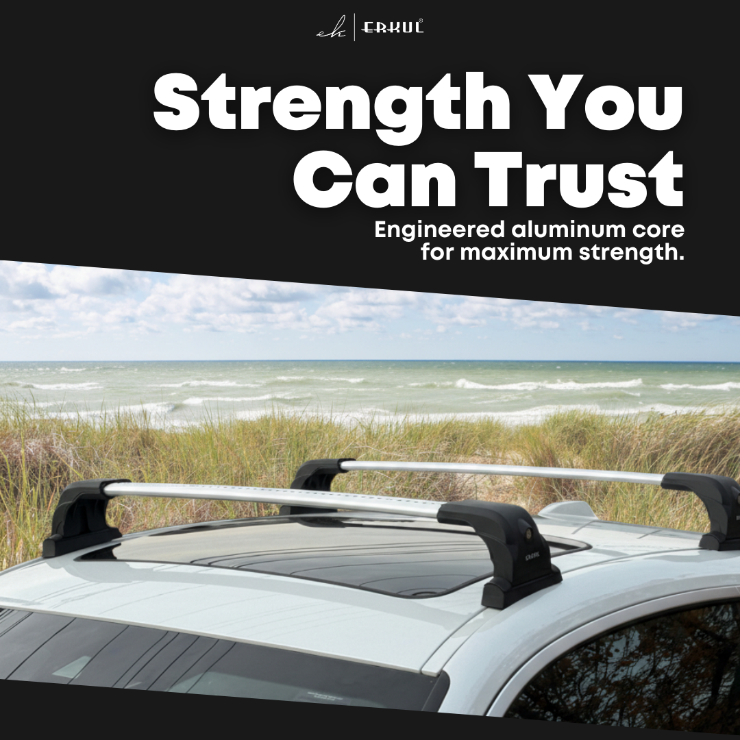 220 lbs Roof Rack Crossbars for BMW 4 Series Sedan 2014-2020 - Silver