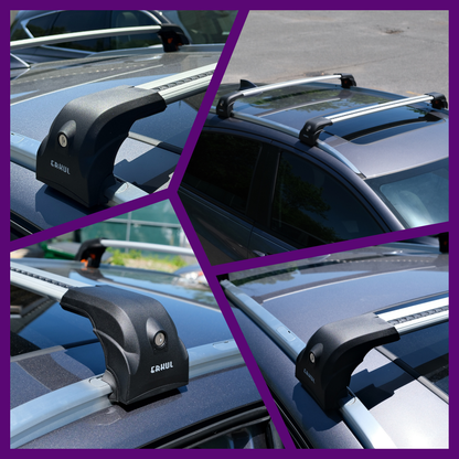 220 lbs Roof Rack Crossbars for Audi Q3 2015-2018 - Silver