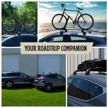 Heavy Duty 220 LBS Roof Rack Cross Bars for Alfa Romeo Stelvio 2018-2026 - Black