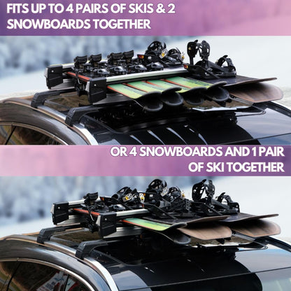 Erkul Ski Snowboard Rack 6 Skis or 4 Boards | Erkul Auto