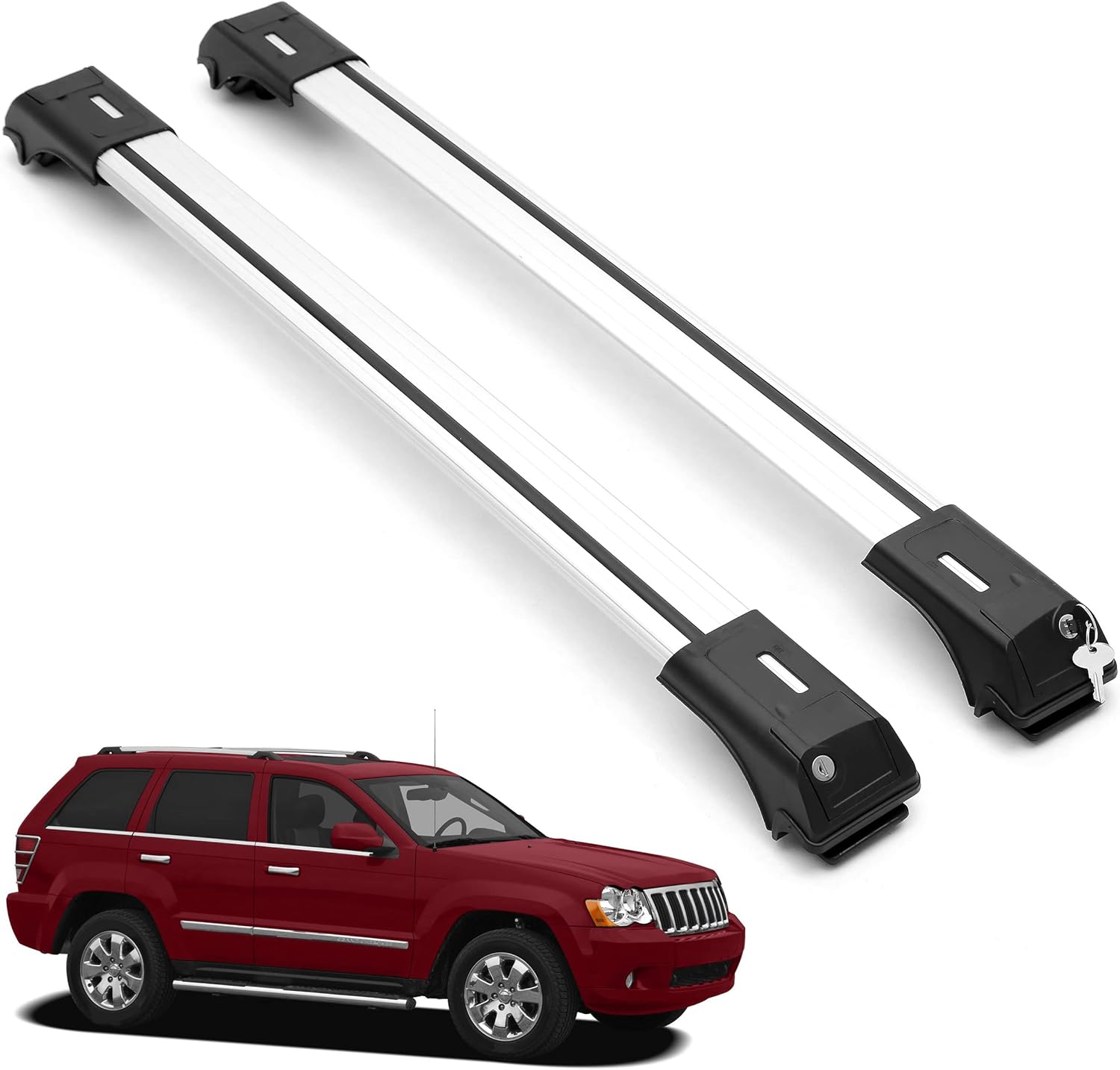 ERKUL Roof Rack Crossbars For JEEP GRAND CHEROKEE 2005-2010