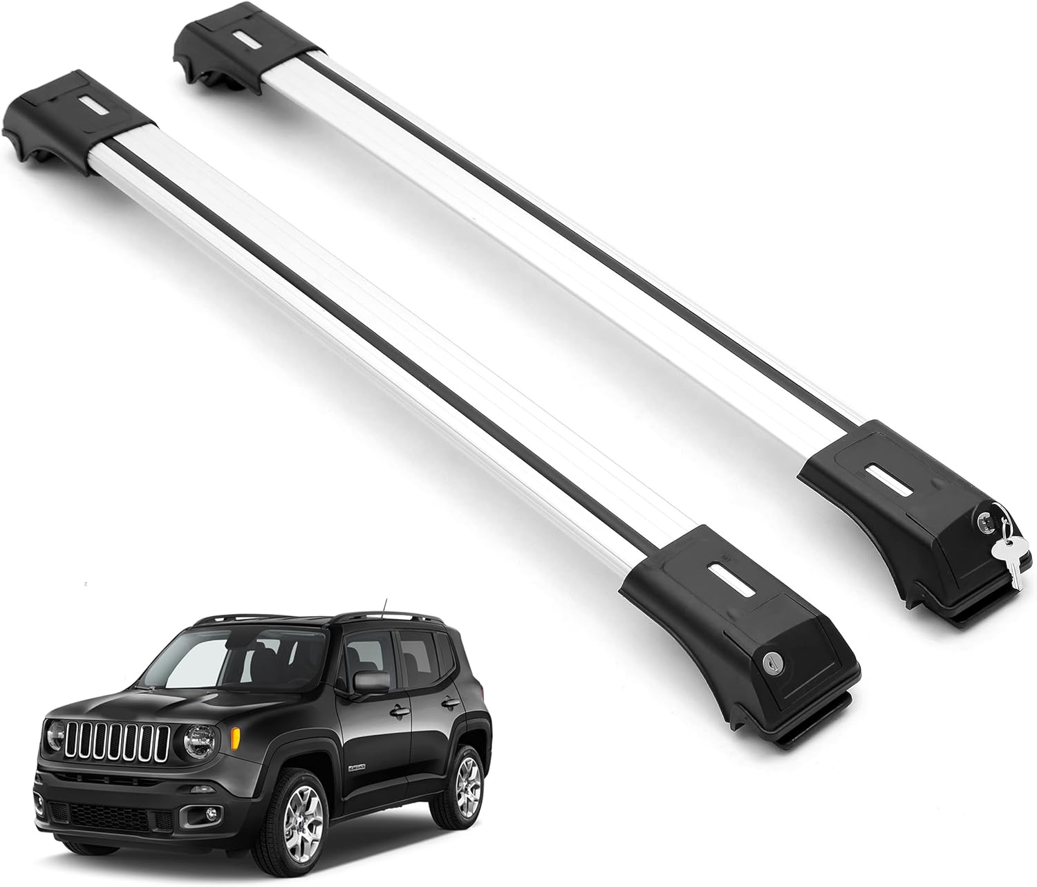ERKUL Roof Rack Crossbars For JEEP RENEGADE 2015-2023