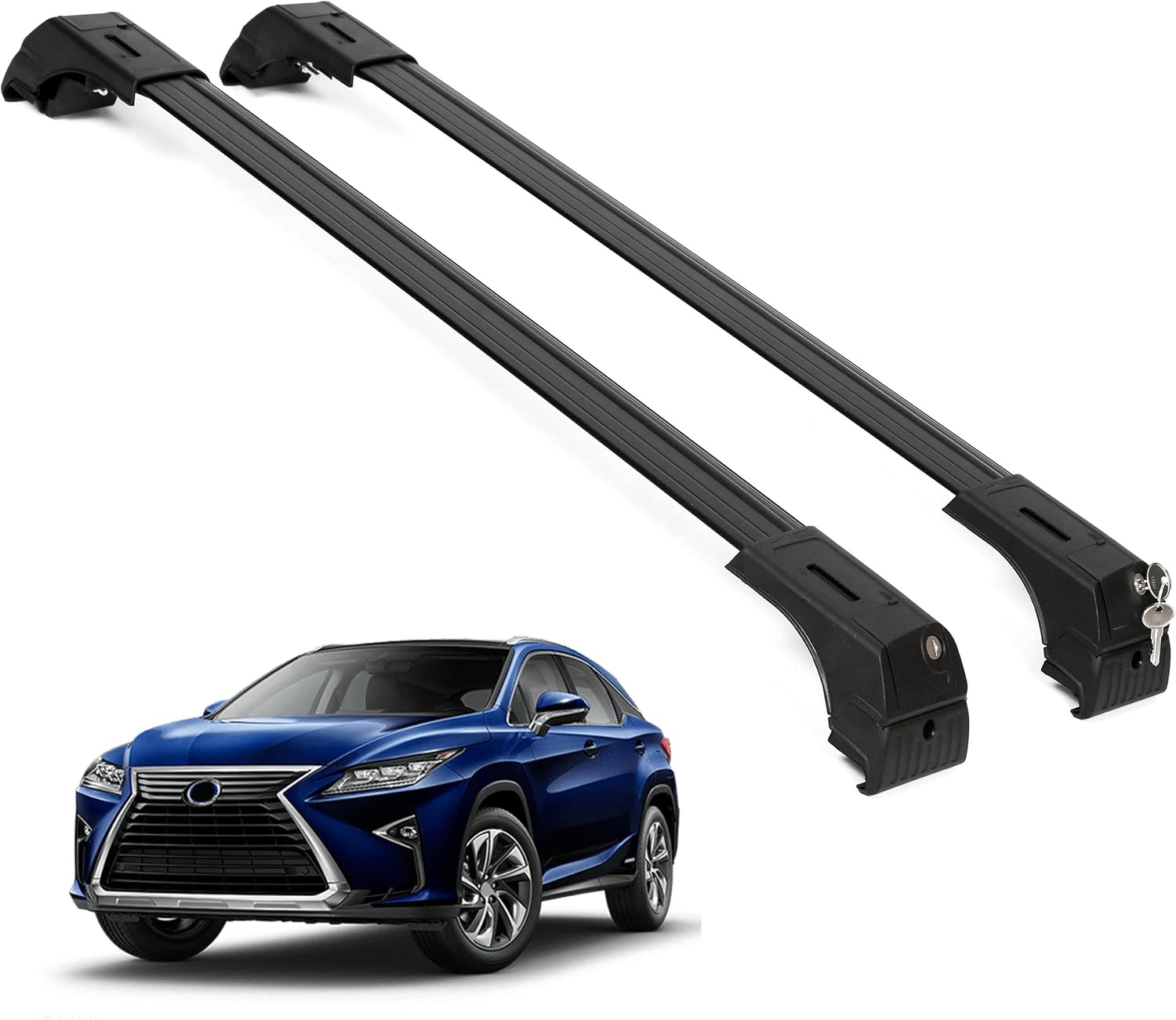 ERKUL Roof Rack Crossbars For LEXUS RX350L / RX450H / RX450HL 2016-2022
