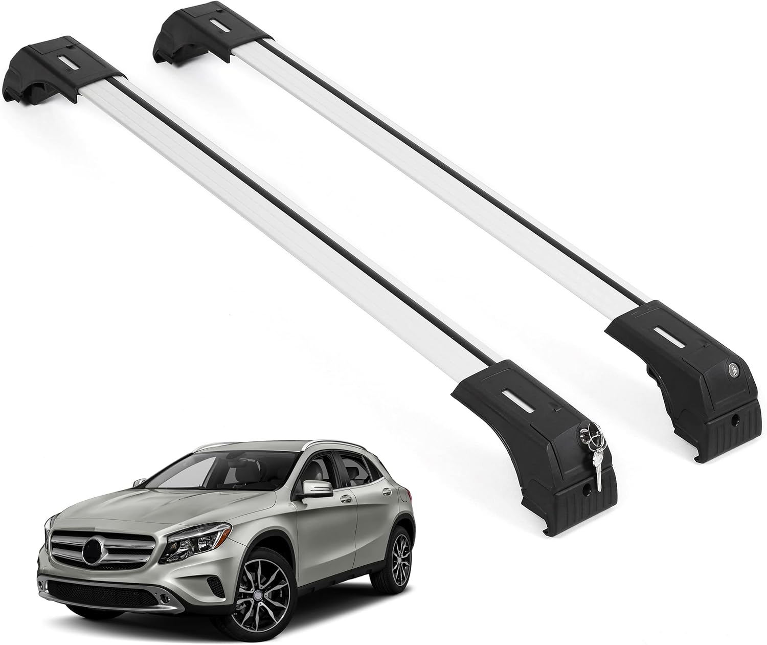 ERKUL Roof Rack Crossbars For MERCEDES-BENZ GLA180/GLA200/GLA250/GLA250/GLA35 AMG/GLA45 AMG 2014-2020