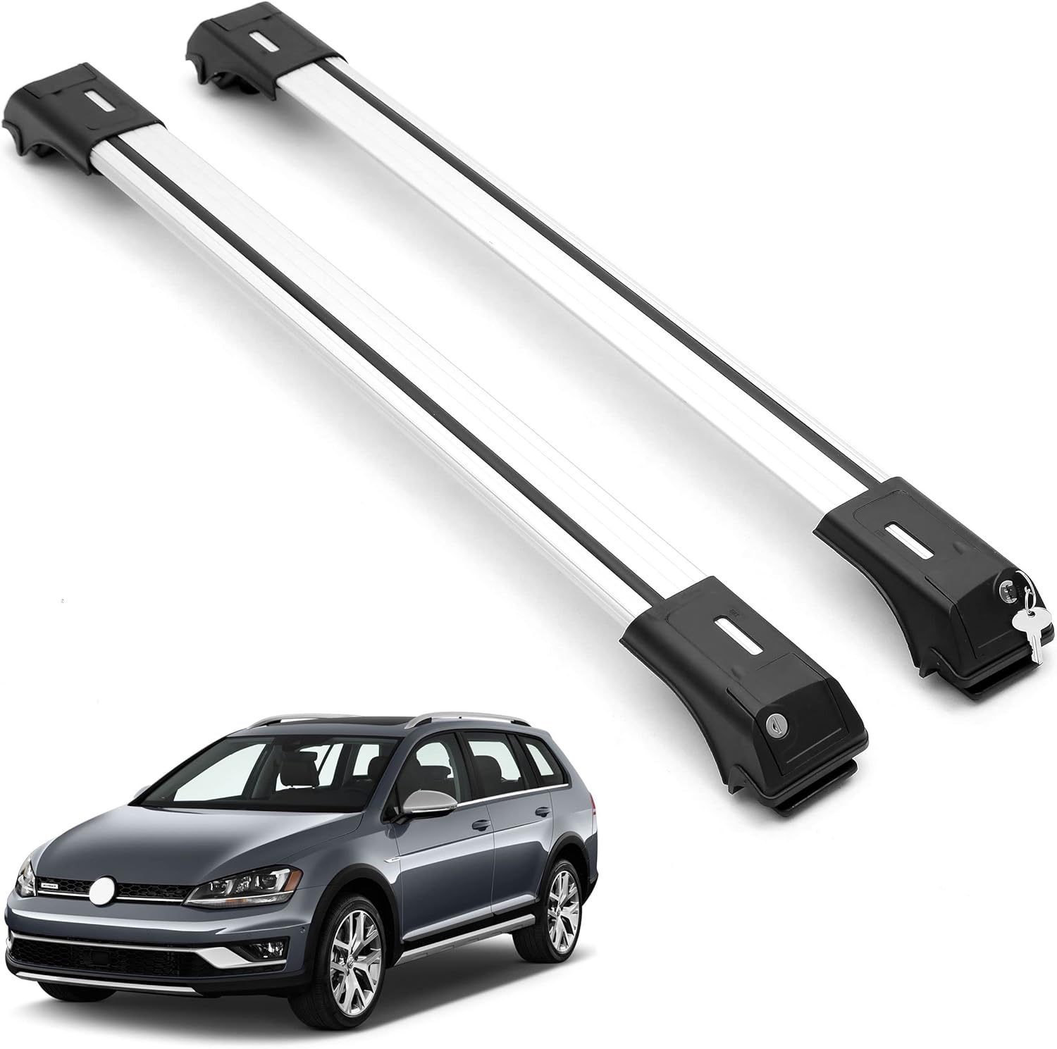 ERKUL Roof Rack Crossbars For VOLKSWAGEN GOLF SPORTWAGEN 2013-2019