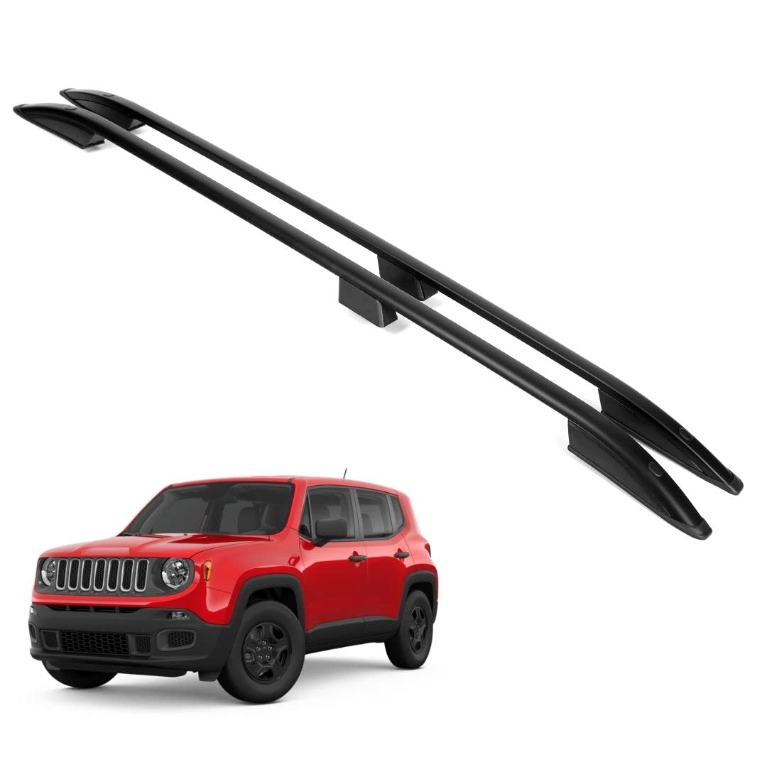 Jeep Renegade 2015-2025 Aluminum Roof Rails Black | Erkul