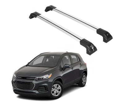 220lbs Roof Rack Cross Bars for Chevrolet Chevy Trax 2013-2022 - Silver (2 Pcs)