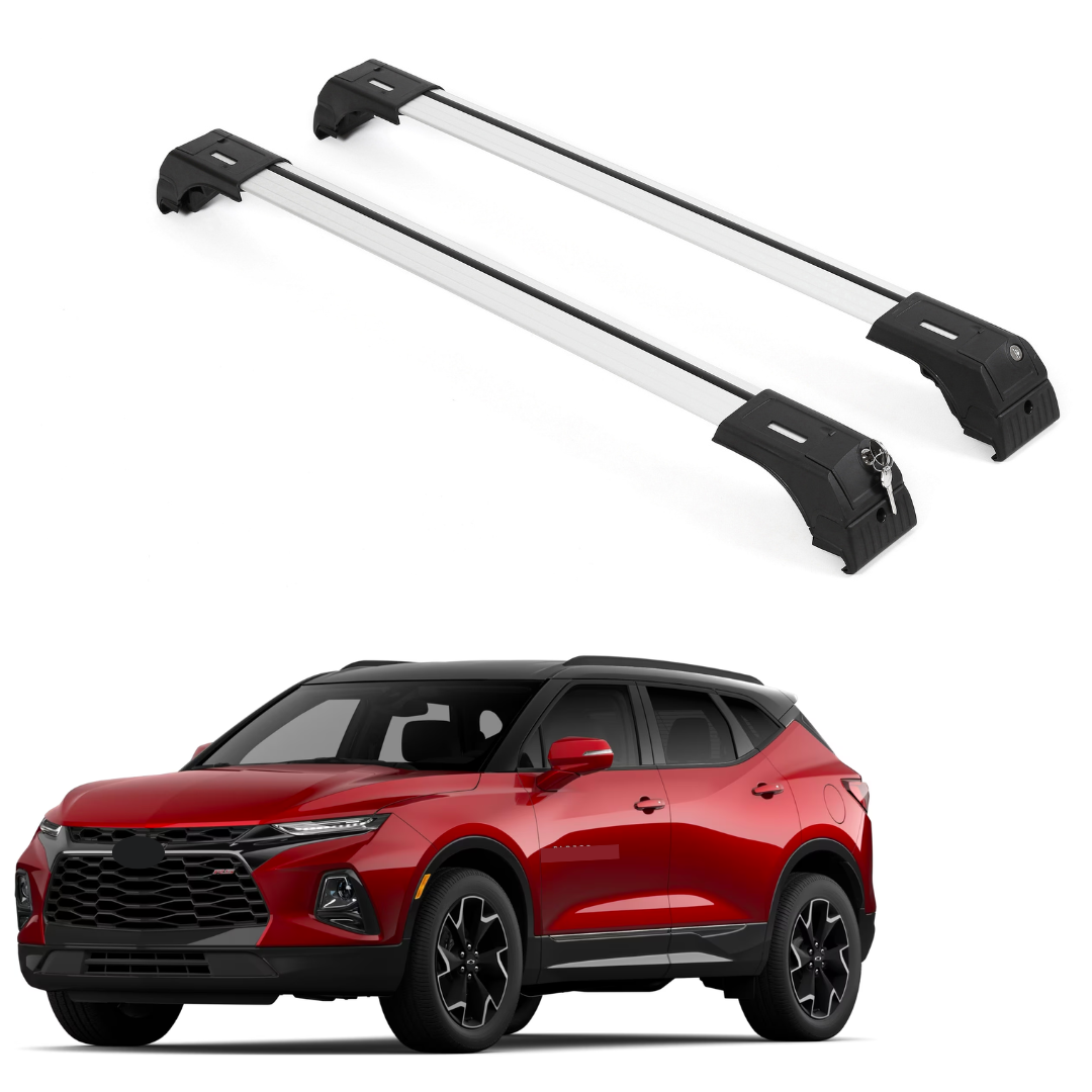 Erkul Roof Rack Crossbar Fit Chevrolet Blazer 2019-2025 Fits Flush Rails Silver