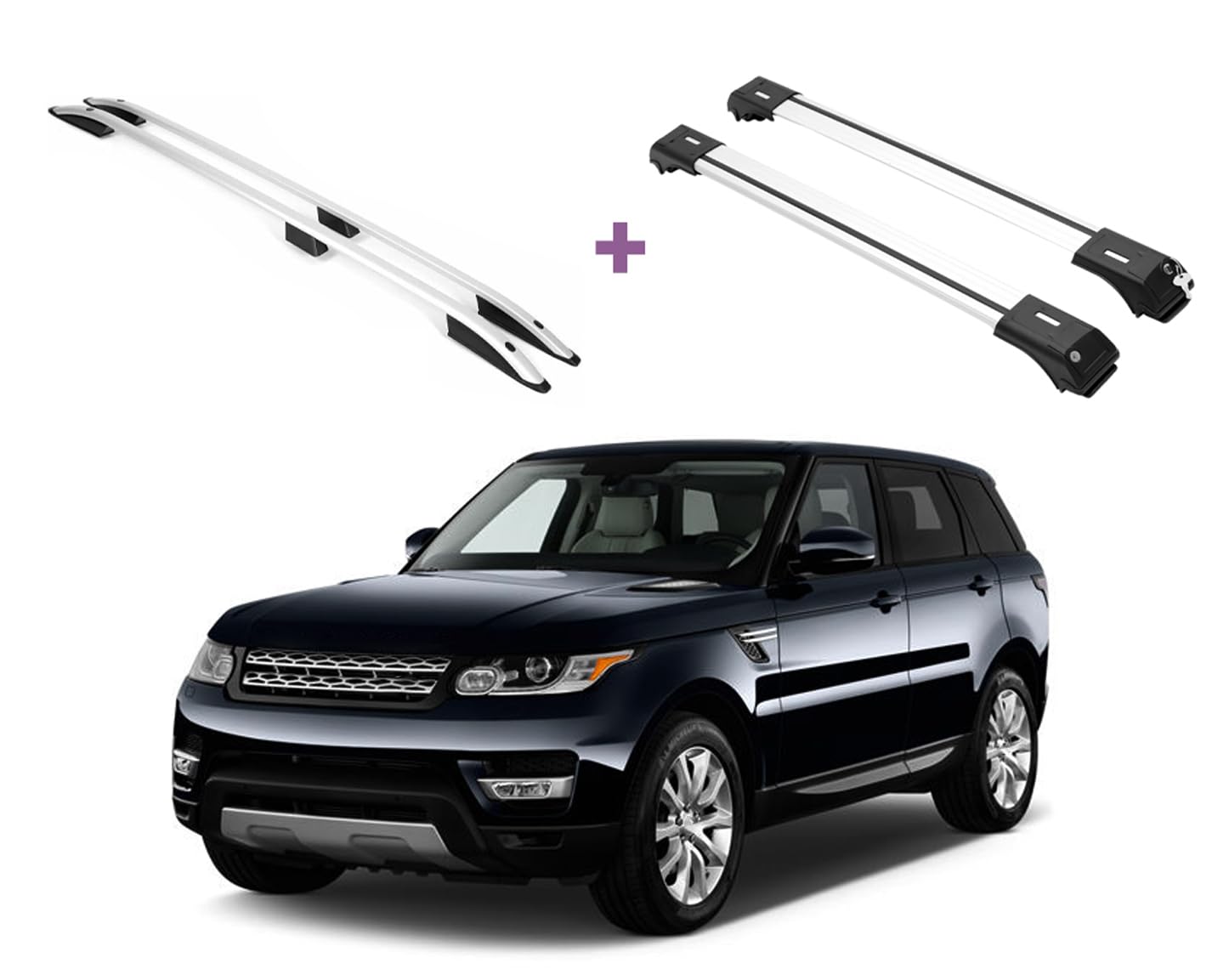 Roof Rail + Crossbar Set - Silver