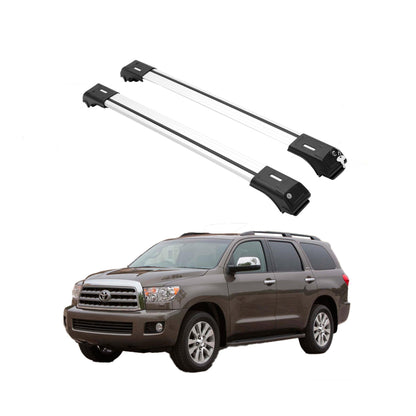 Toyota Sequoia 2008-2022 Lockable Roof Rack Cross Bars Black