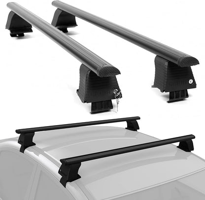 Erkul Universal Roof Rack Cross Bars for Naked Roofs - Sedans & SUVs
