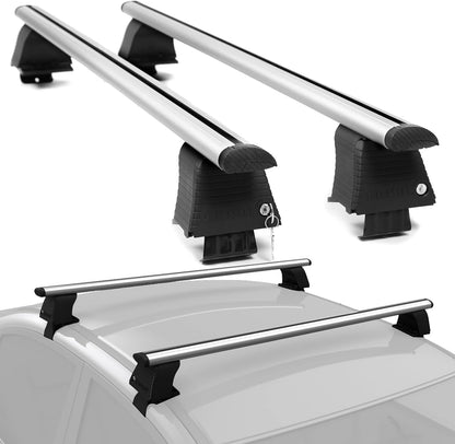 Erkul Universal Roof Rack Cross Bars for Naked Roofs - Sedans & SUVs
