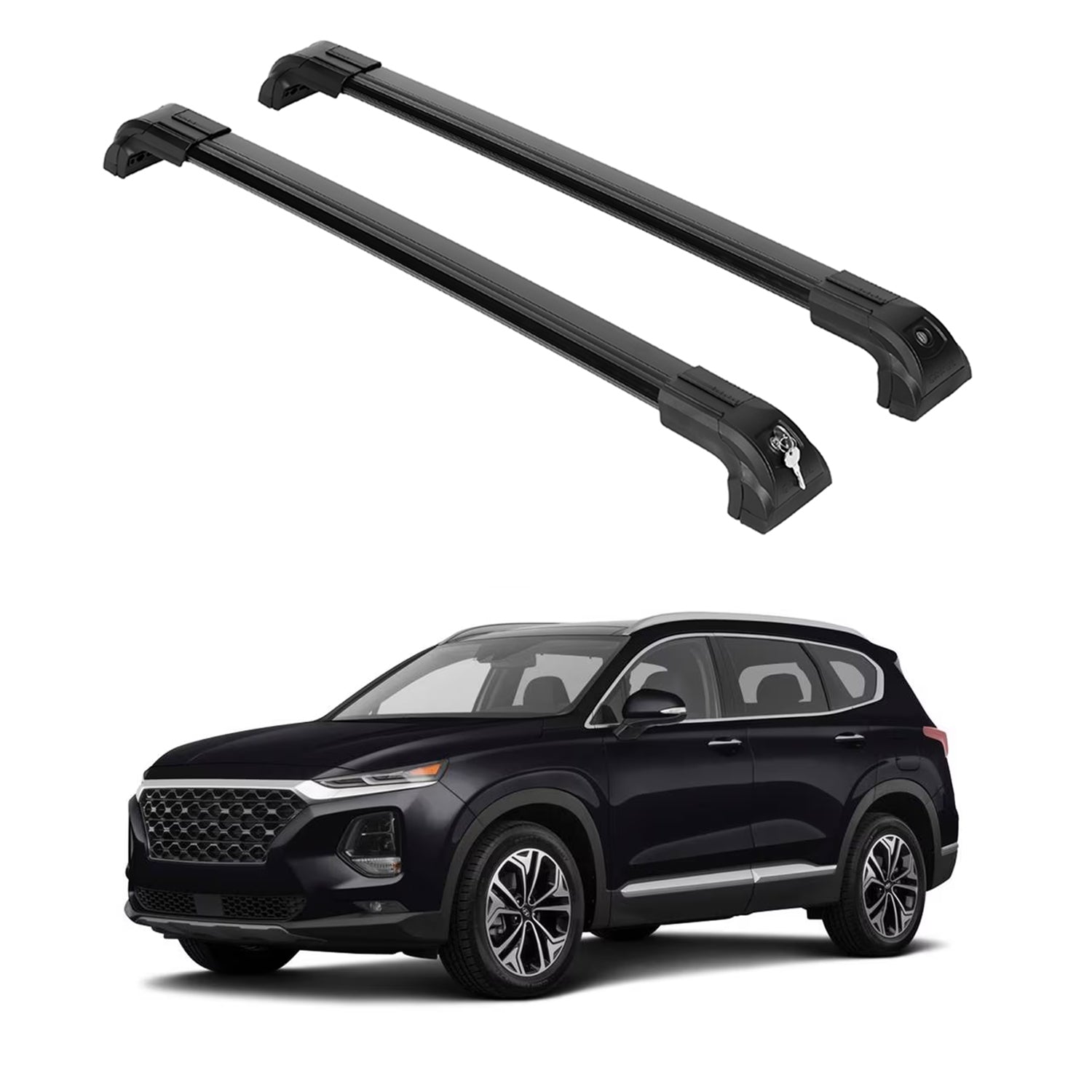 ERKUL Roof Rack Crossbars For HYUNDAI SANTA FE 2019-2023