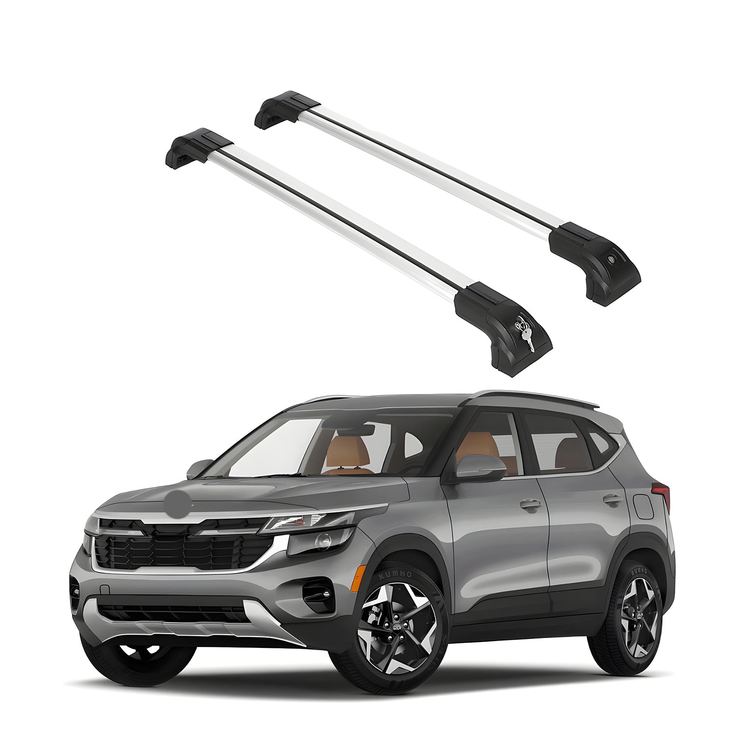 ERKUL Roof Rack Crossbars For KIA SELTOS 2021-2026