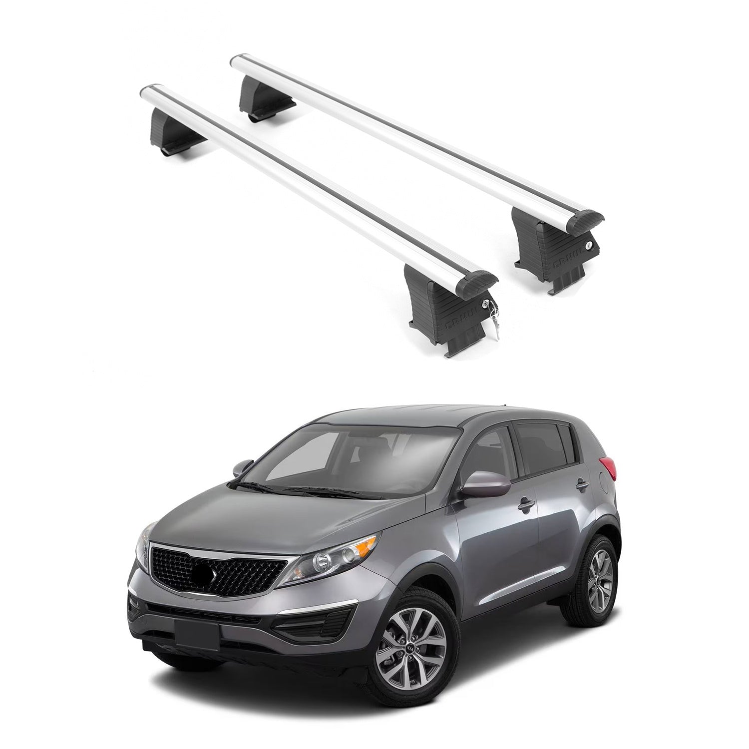 ERKUL Roof Rack Crossbars For KIA SPORTAGE 2011-2016