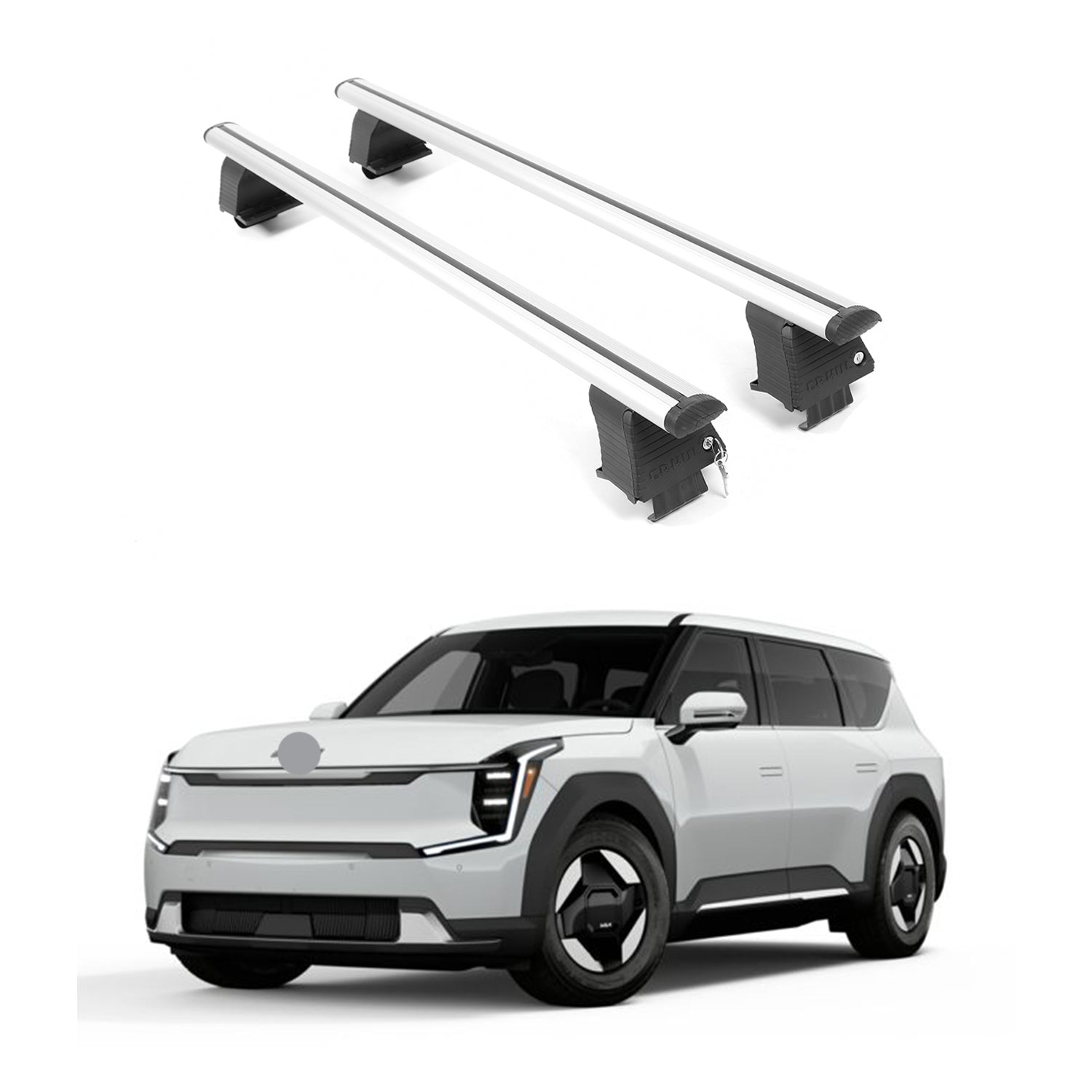 ERKUL Roof Rack Crossbars For KIA EV9 2024-2026