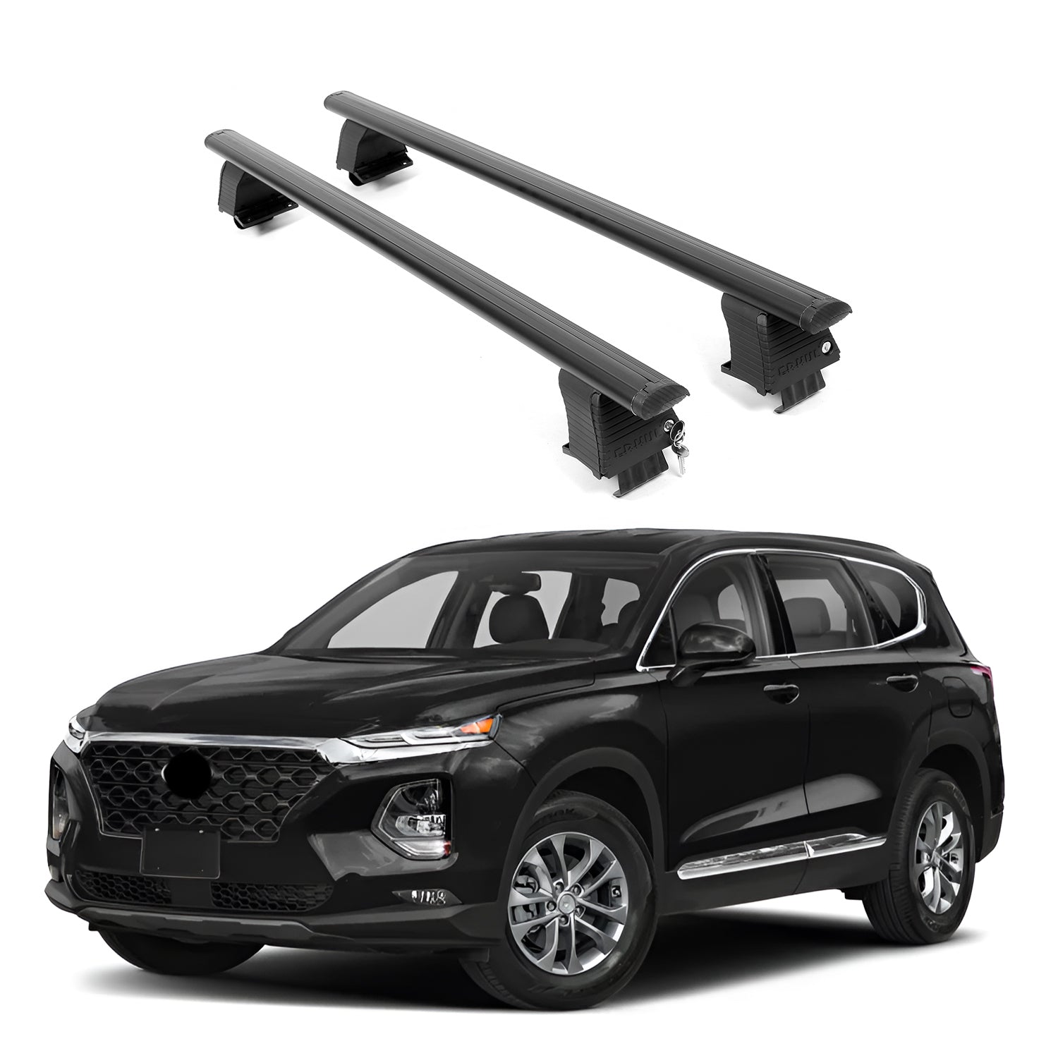 ERKUL Roof Rack Crossbars For HYUNDAI SANTA FE 2019-2023
