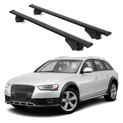 ERKUL Roof Rack Cross Bars for Audi A4 (B8) Allroad 2008-2015 - Black
