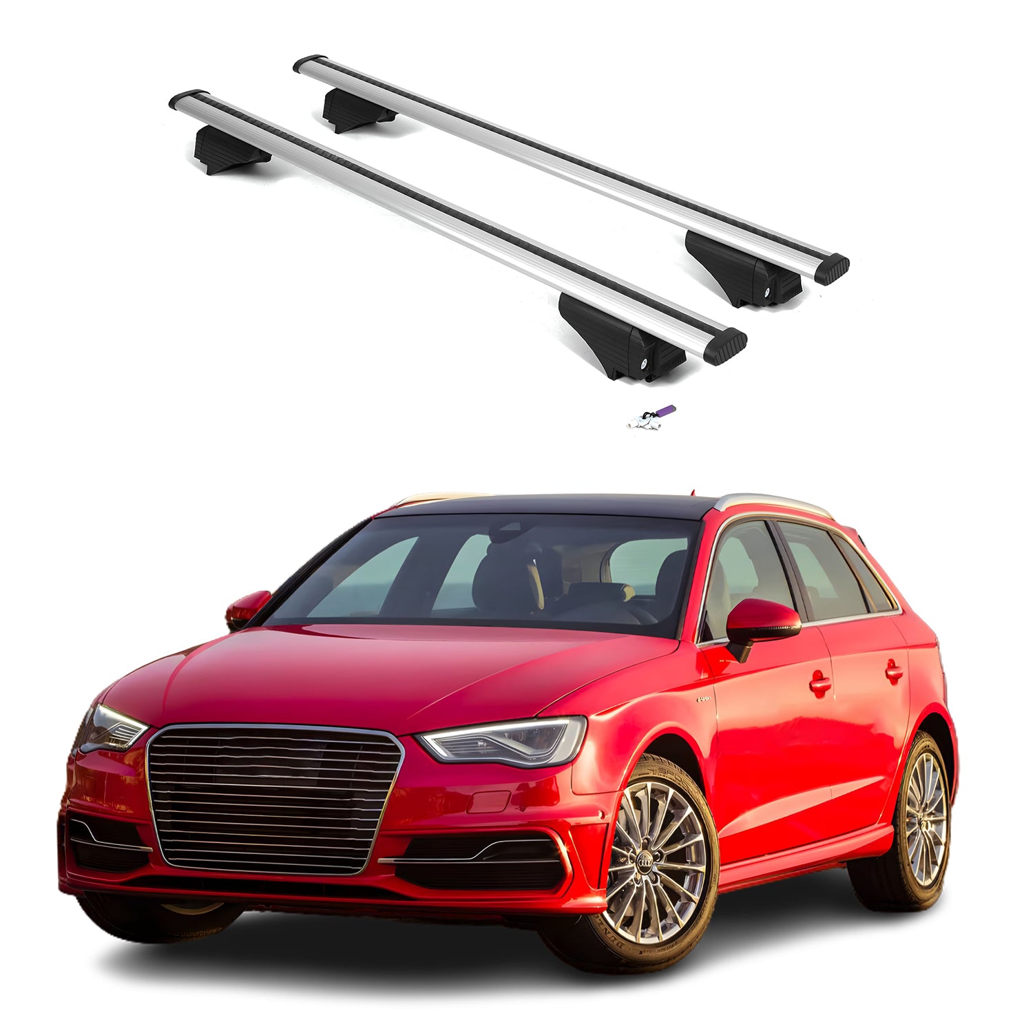 ERKUL Roof Rack Crossbars For AUDI A3 SPORTBACK E-TRON 2016-2018