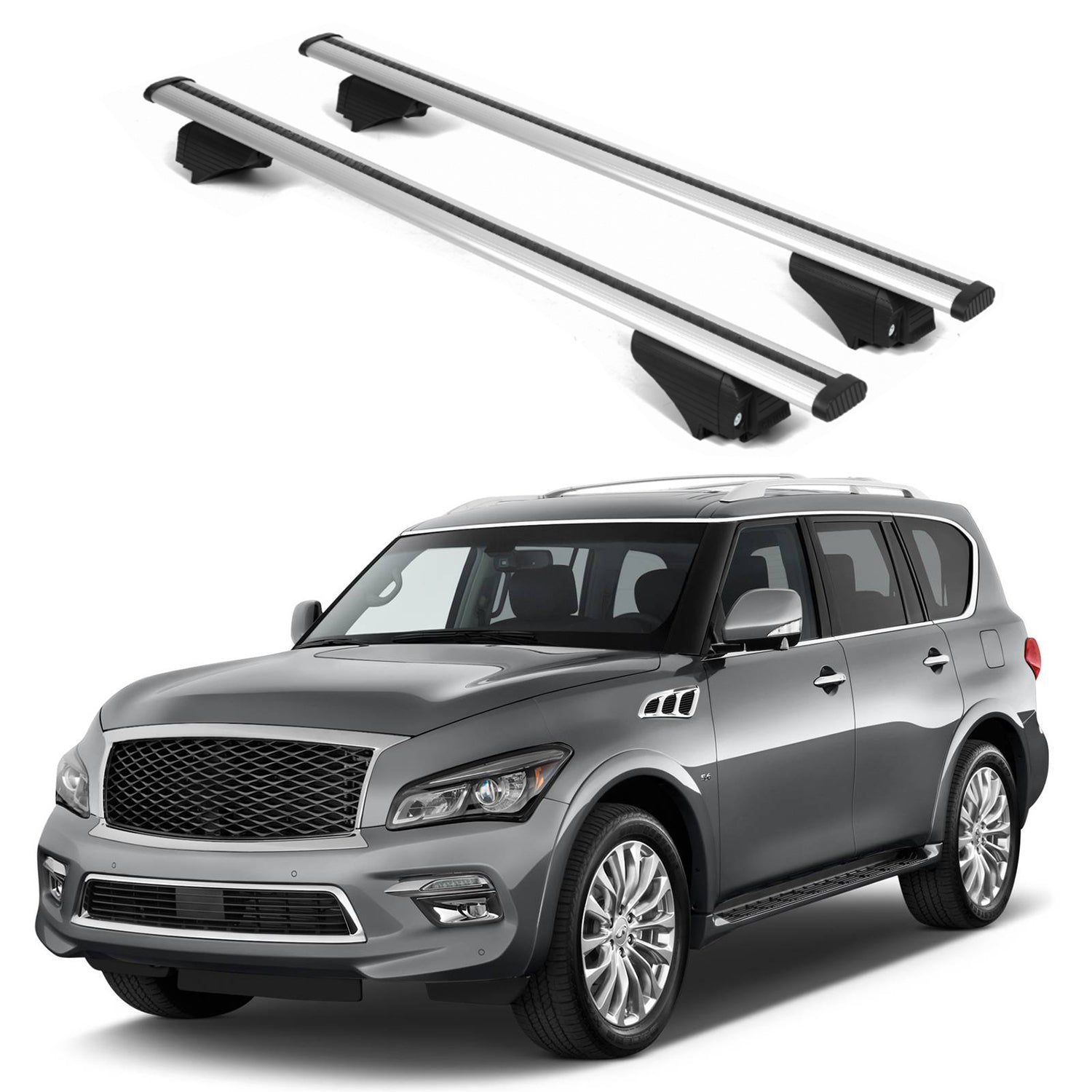 ERKUL Roof Rack Crossbars For INFINITI QX80 2014-2017