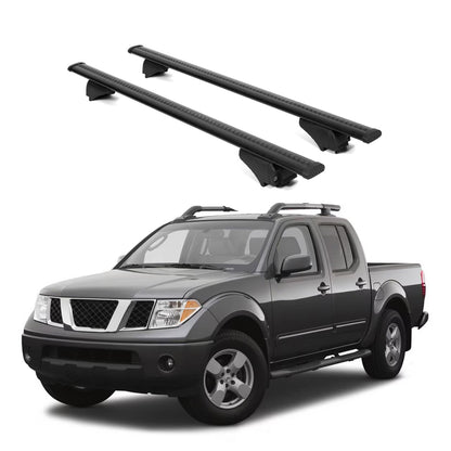 ERKUL Roof Rack Cross Bars for Nissan Frontier 2005-2021 for Raised Rails-Black