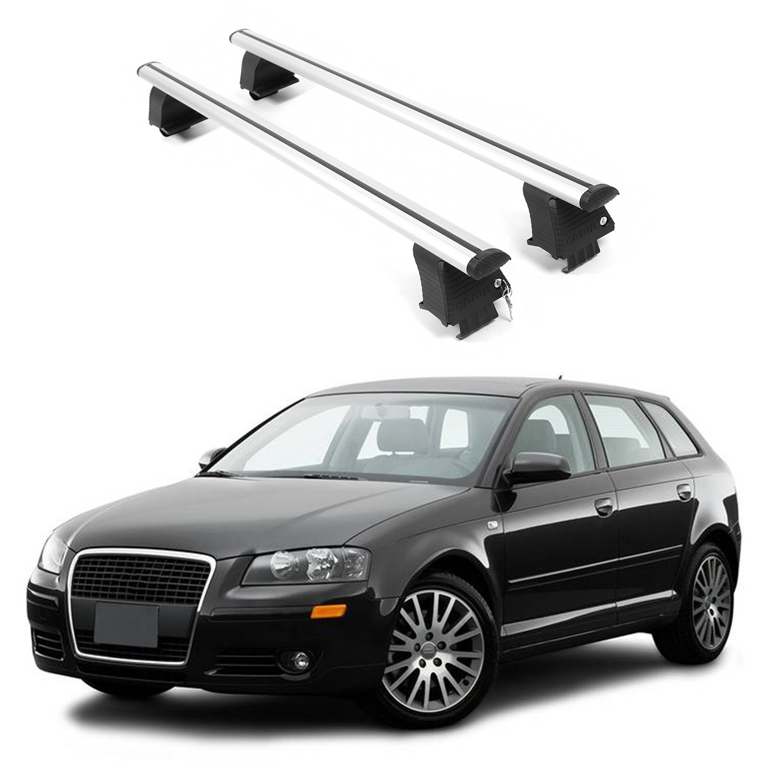 ERKUL Roof Rack Crossbars For AUDI A3 2006-2013