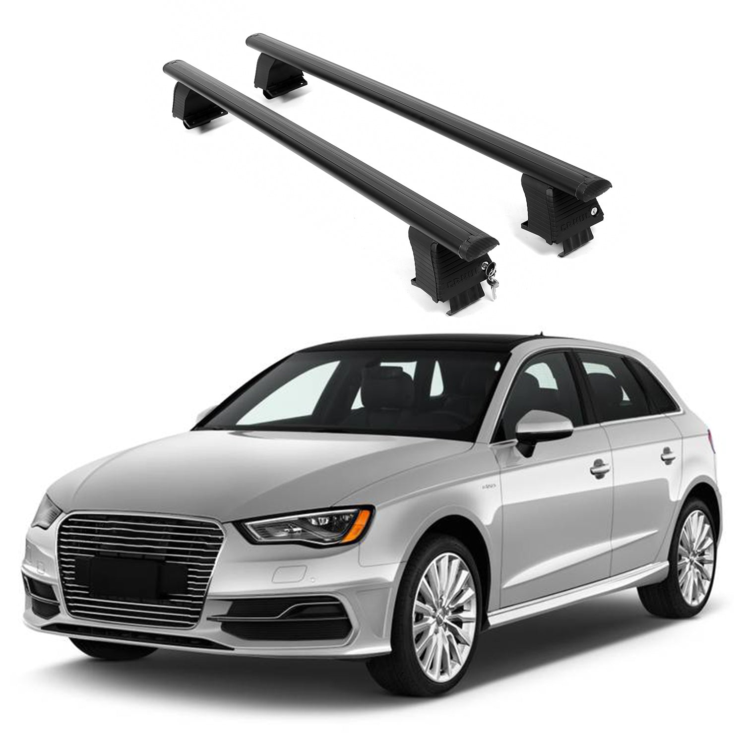 ERKUL Roof Rack Crossbars For AUDI A3 SPORTBACK E-TRON 2016-2018