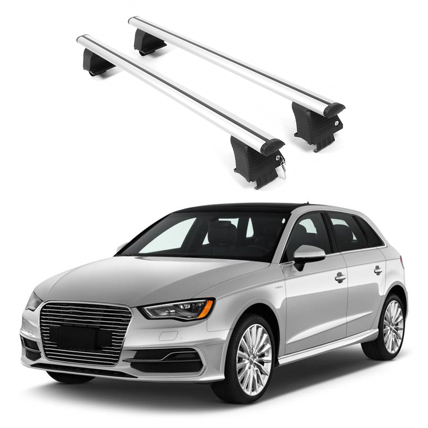 ERKUL Roof Rack Crossbars For AUDI A3 SPORTBACK E-TRON 2016-2018
