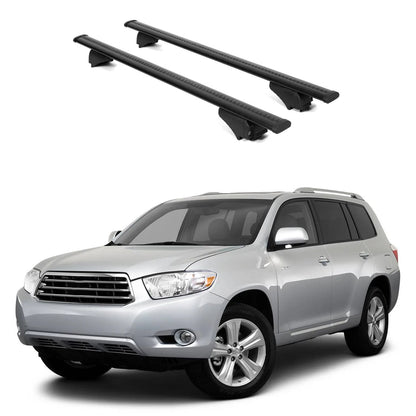 ERKUL Roof Rack Crossbars for Toyota Highlander 2010-2013 for Raised Rails-Black