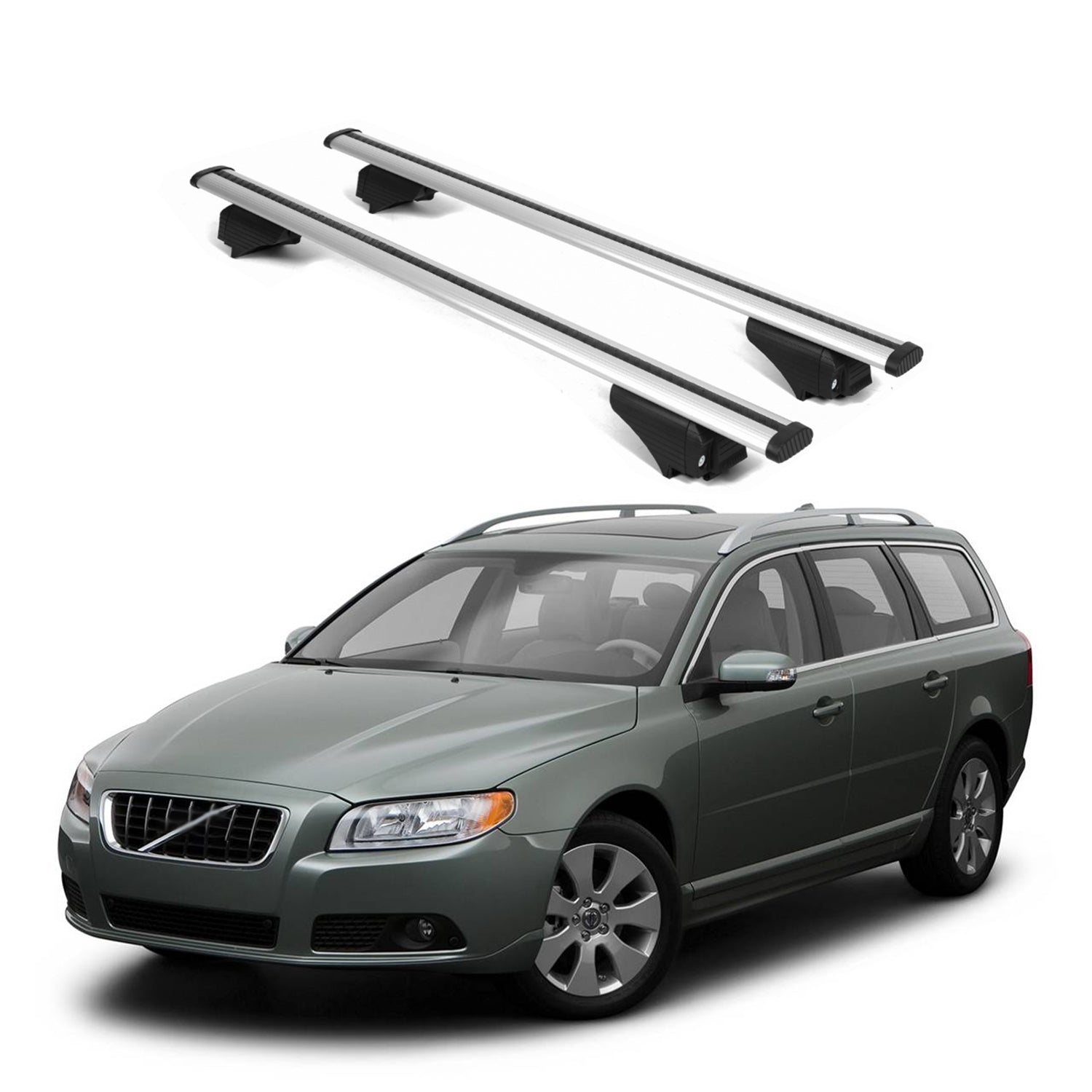 ERKUL Roof Rack Crossbars For VOLVO V70 2008-2010