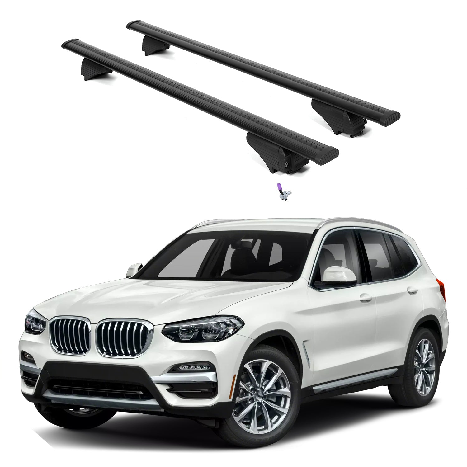 ERKUL Roof Rack Crossbars For BMW X3 2018-2024