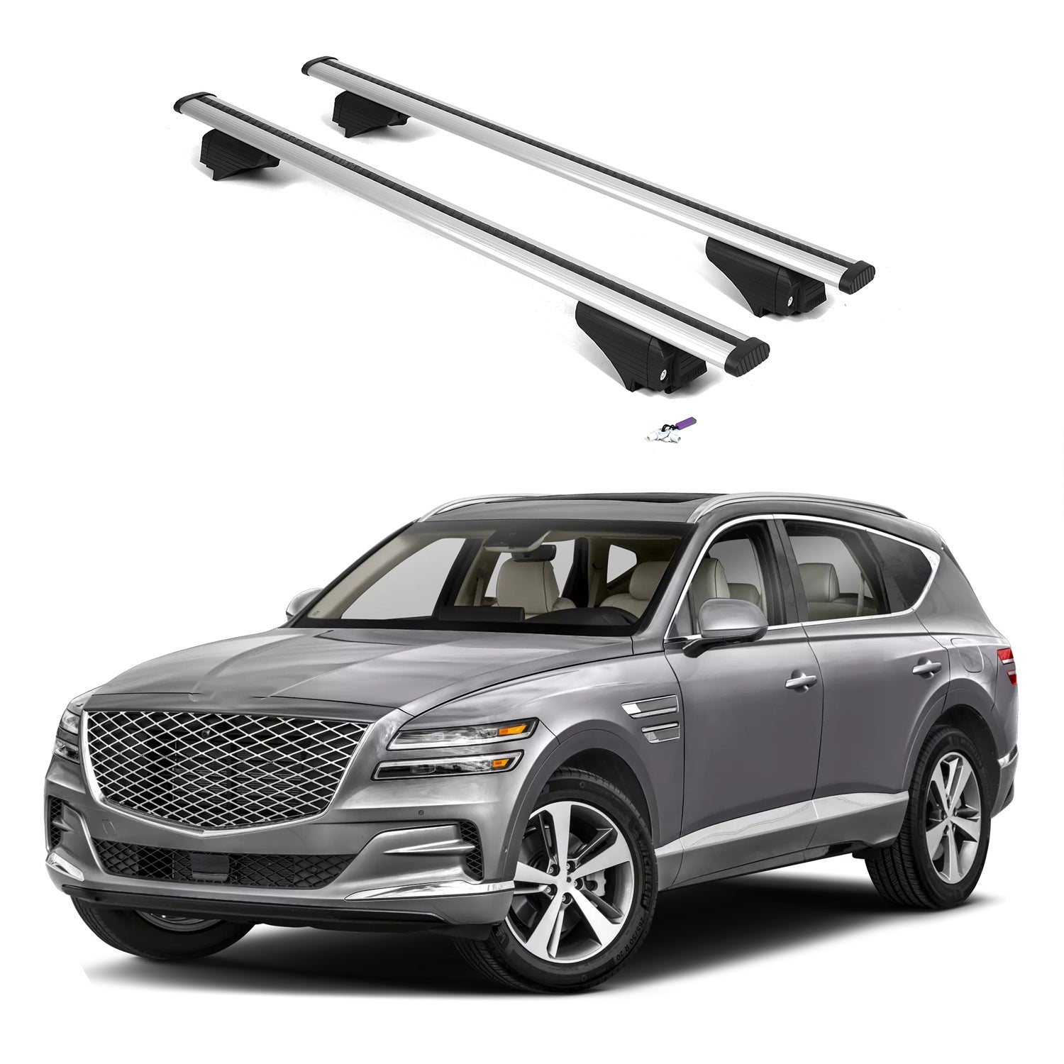 ERKUL Roof Rack Crossbars For GENESIS GV80 2021-2026