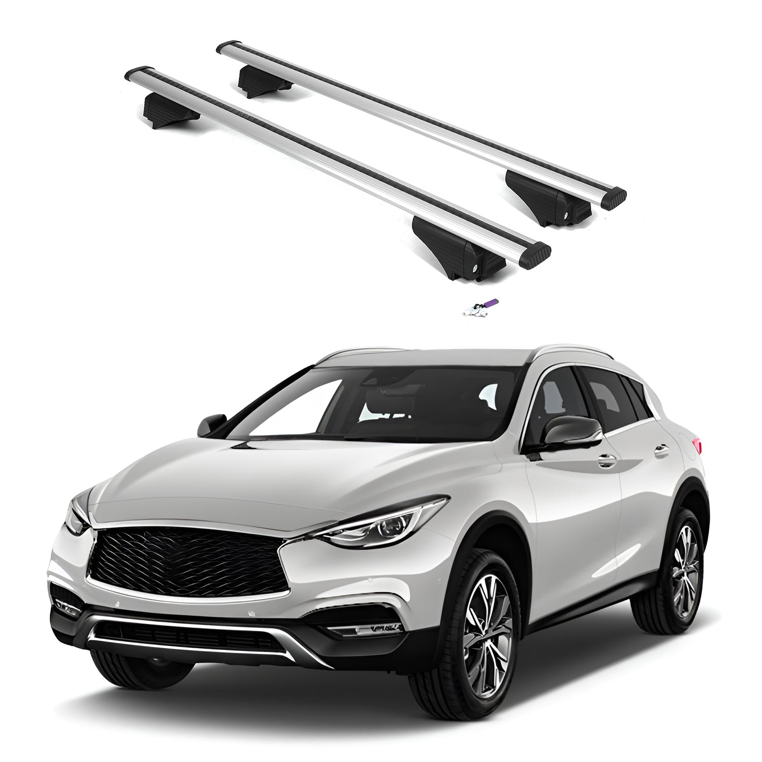 ERKUL Roof Rack Crossbars For INFINITI QX30 2017-2019