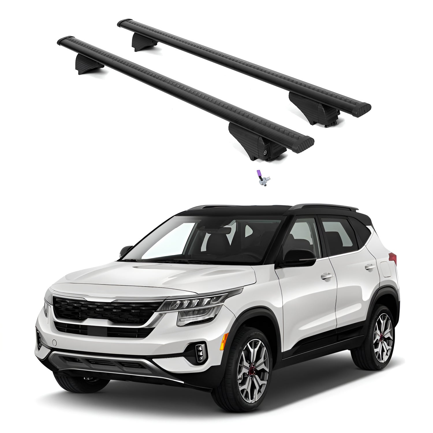 ERKUL Roof Rack Crossbars For KIA SELTOS 2021-2026