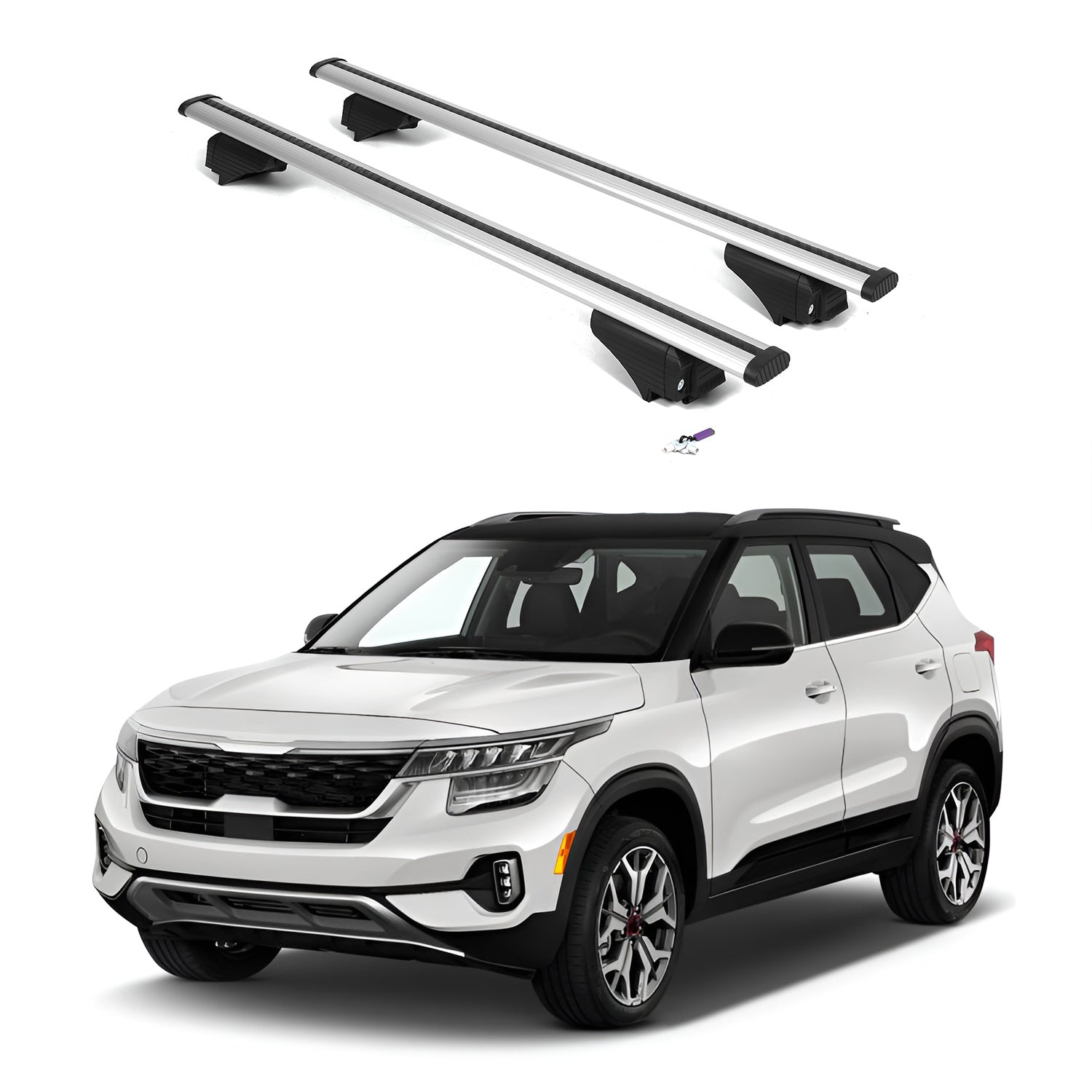 ERKUL Roof Rack Crossbars For KIA SELTOS 2021-2026