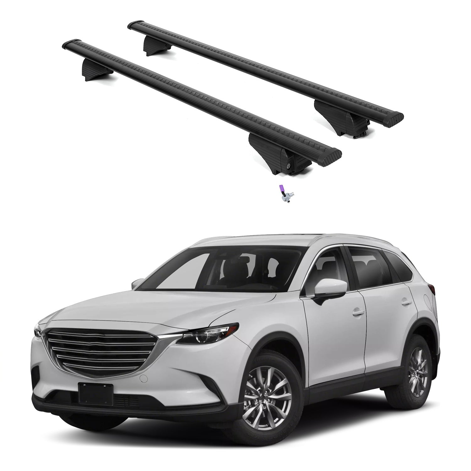 ERKUL Roof Rack Crossbars For MAZDA CX-9 2016-2023