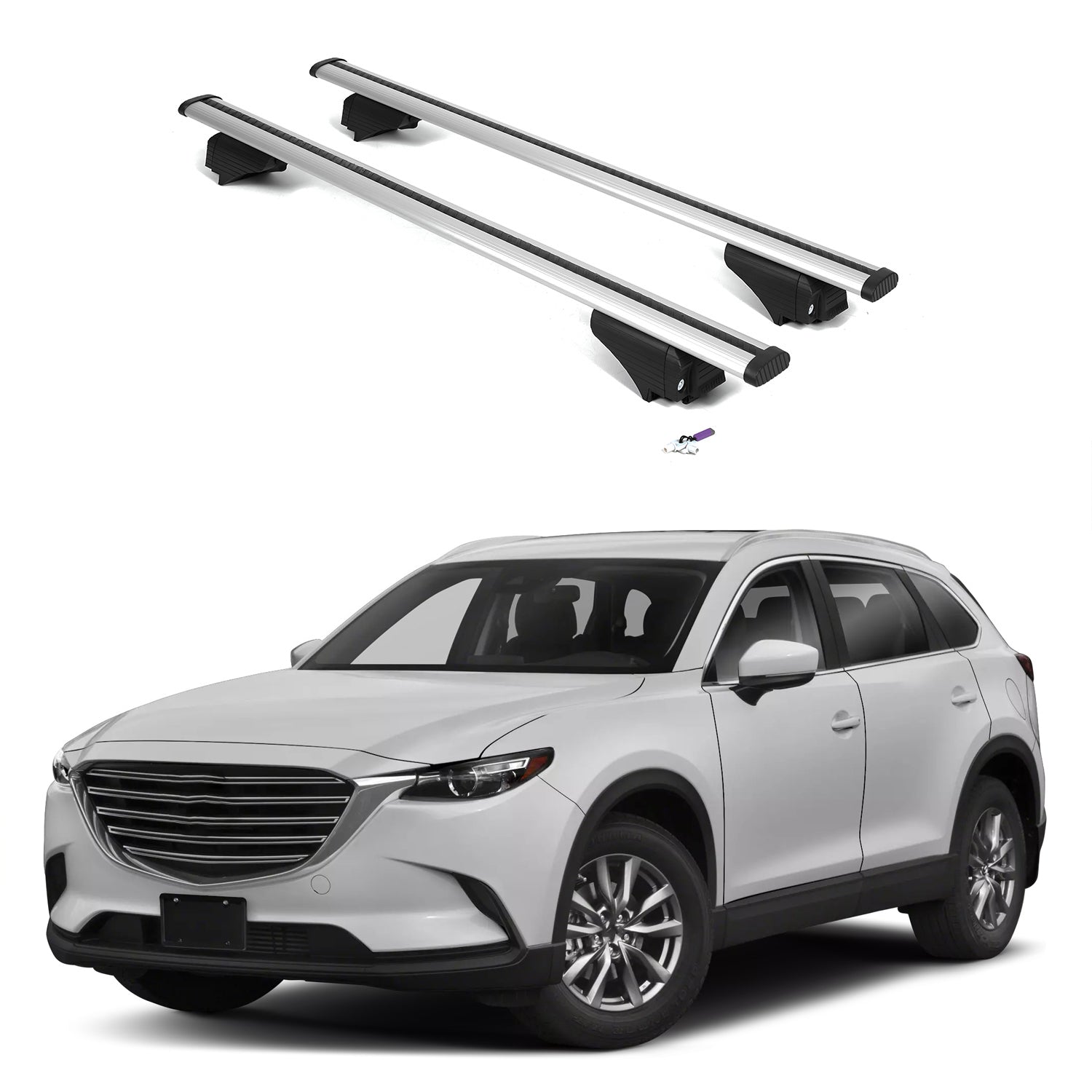 ERKUL Roof Rack Crossbars For MAZDA CX-9 2016-2023