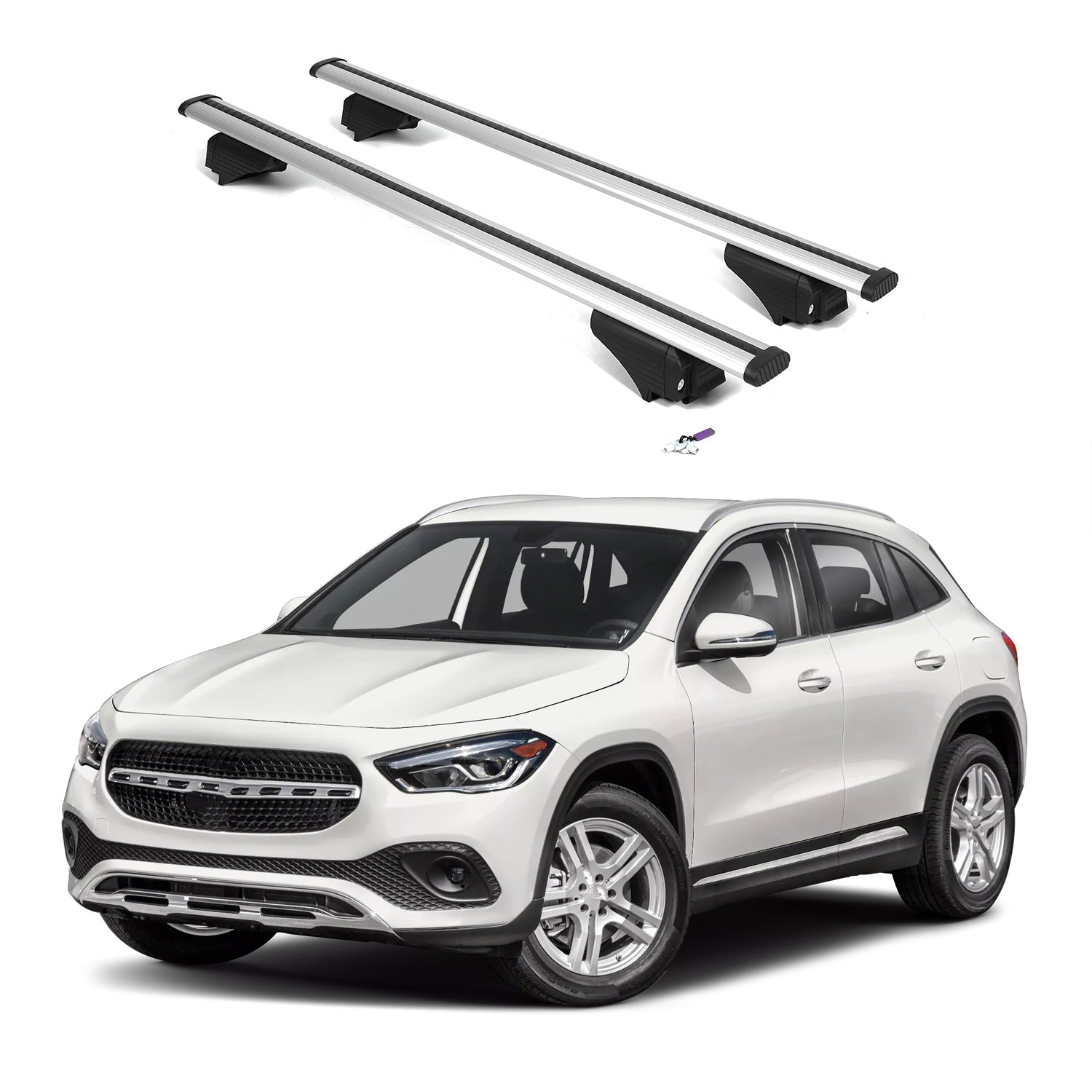 ERKUL Roof Rack Crossbars For MERCEDES-BENZ GLA250 2021-2026