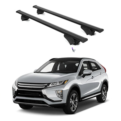 ERKUL Roof Rack Cross Bars for Mitsubishi Eclipse Cross 2018-2026 - Black