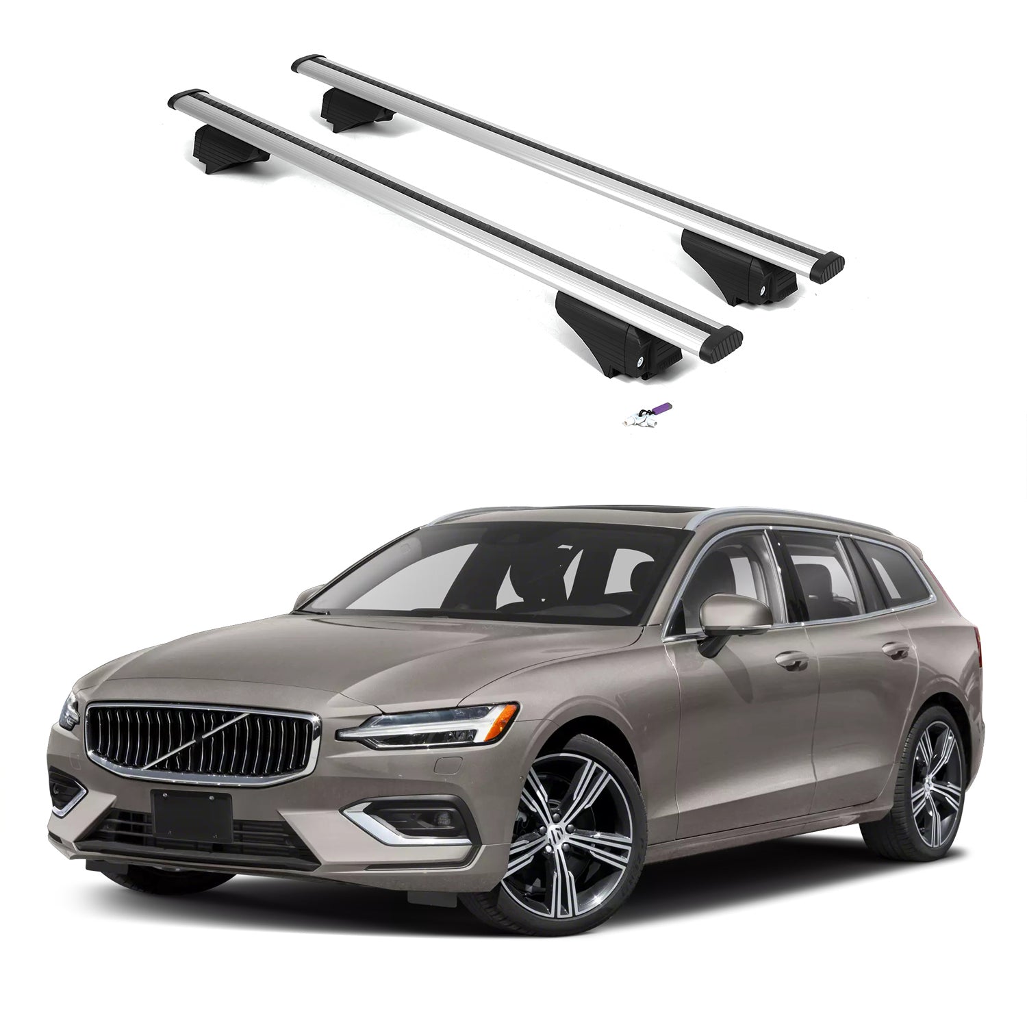 ERKUL Roof Rack Crossbars For VOLVO V60 2019-2026