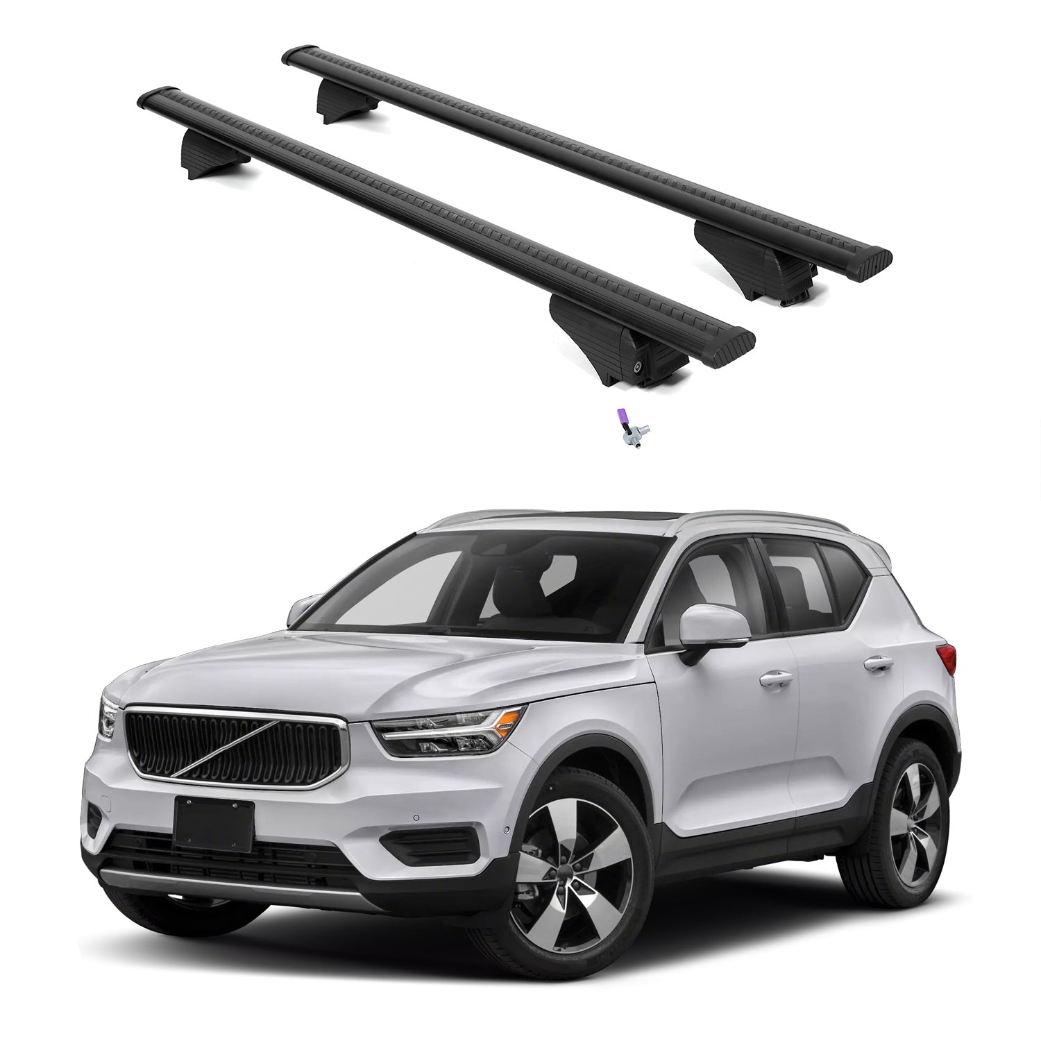 ERKUL Roof Rack Crossbars For VOLVO XC40 2019-2026